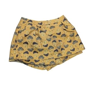Mushroom Print Women's Skorts, size xs